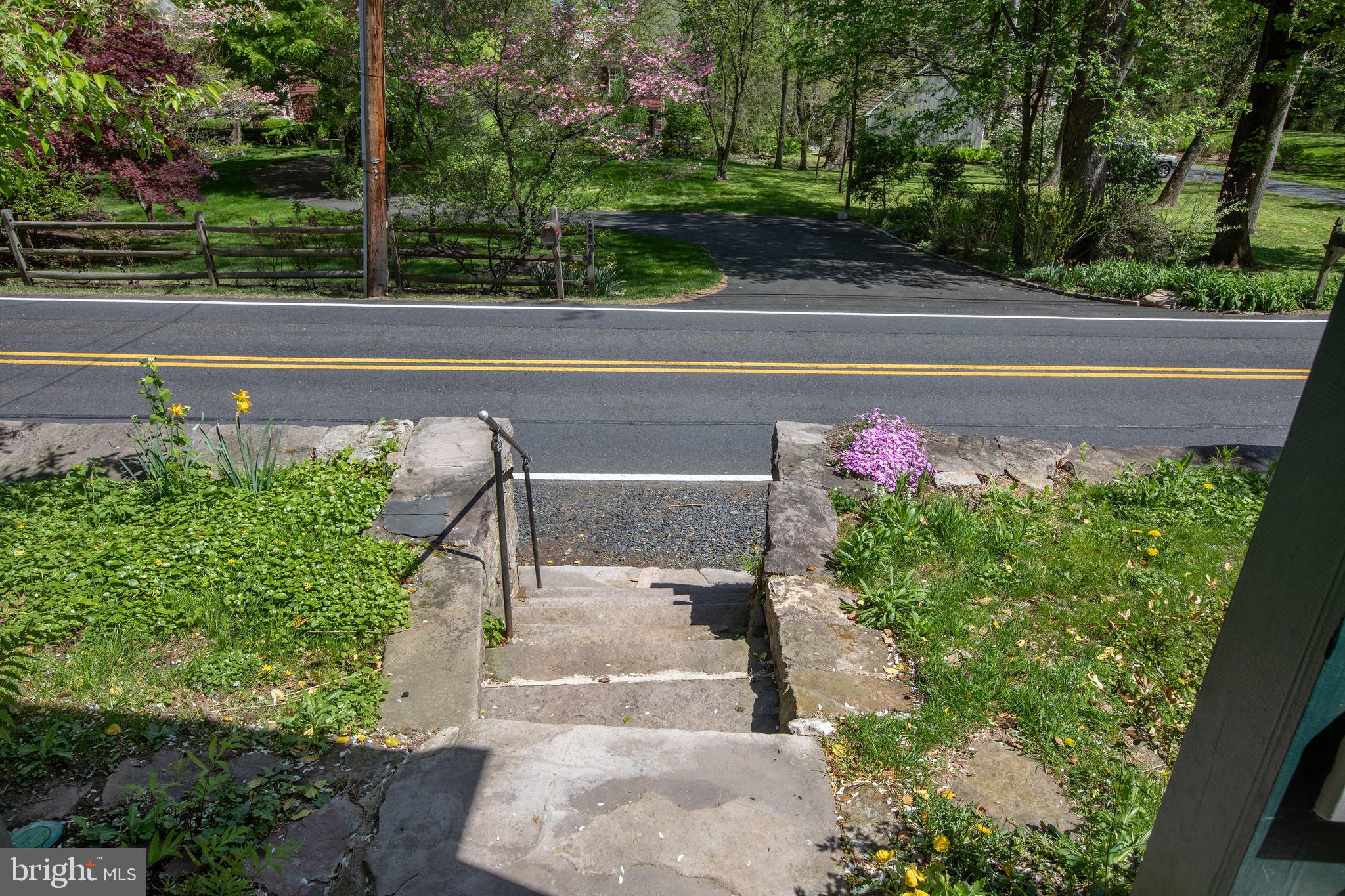 2957 River Road New Hope, PA 18938 - Photo 29 of 30 a view of a garden with flowers and trees