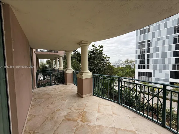 a view of balcony with staircase