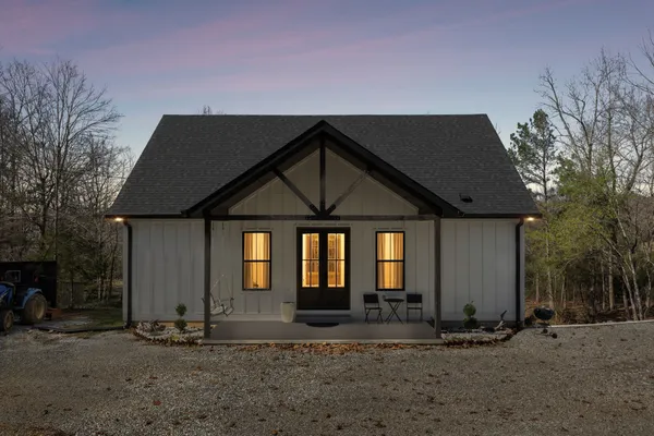 a front view of a house