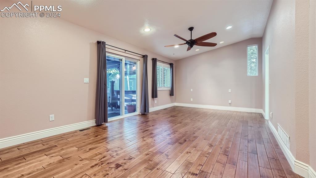 16635 High Tree Drive Elbert, CO 80106 - Photo 12 of 44 wooden floor in an empty room with a window