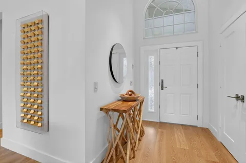 a view of a hallway with a elevator