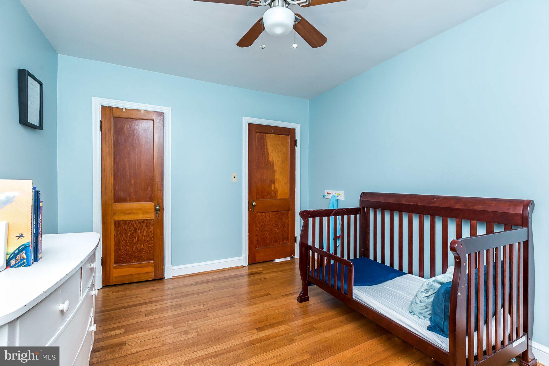 816 Warwick Road Baltimore, MD 21229 - Photo 25 of 44 Bedroom w/hardwood floors & ceiling fan