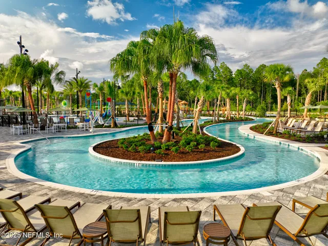 a view of a road with a yard