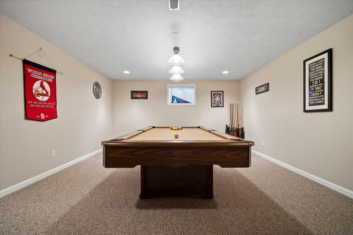 3205 Stonebridge Drive Bloomington, IL 61704 - Photo 24 of 37 a room with pool table and windows