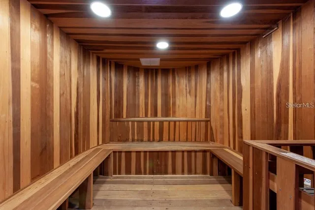 a view of hallway with stairs