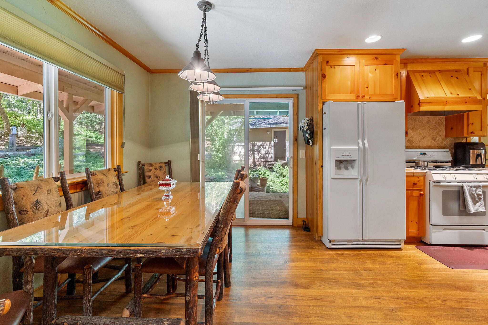 30303 Oak Run To Fern Road Whitmore, CA 96096 - Photo 12 of 75 a view of a dining room with furniture window and outside view