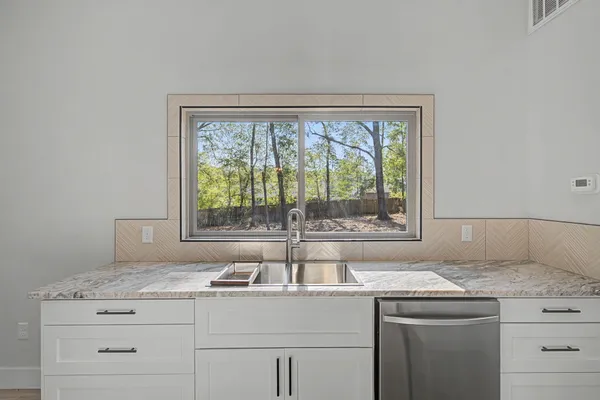 a view of outdoor space with a garden