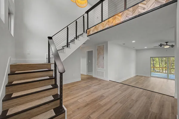 a front view of a house with a porch