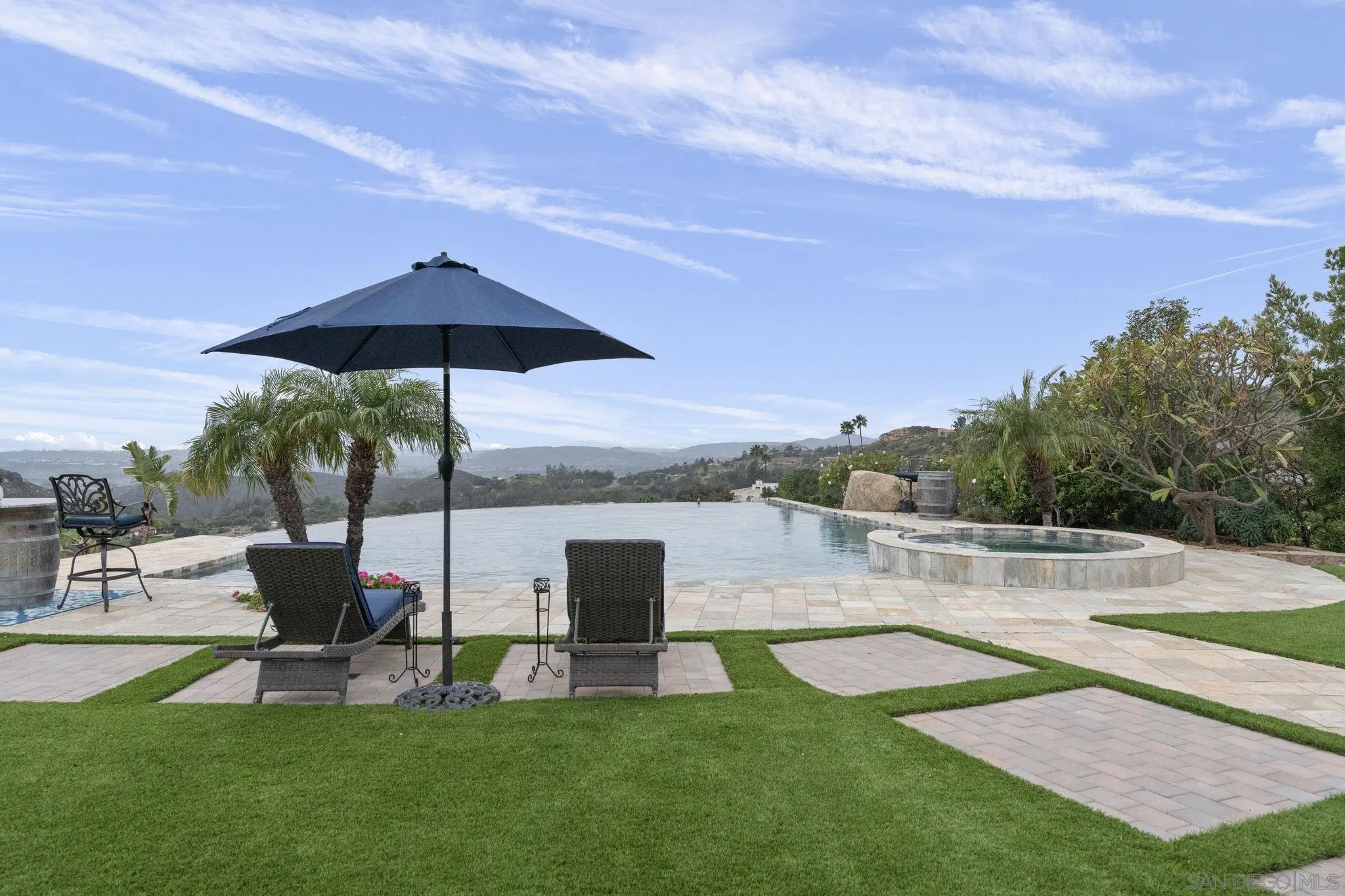 15480 Eastvale Road Poway, CA 92064 - Photo 18 of 71 a view of a backyard with sitting area