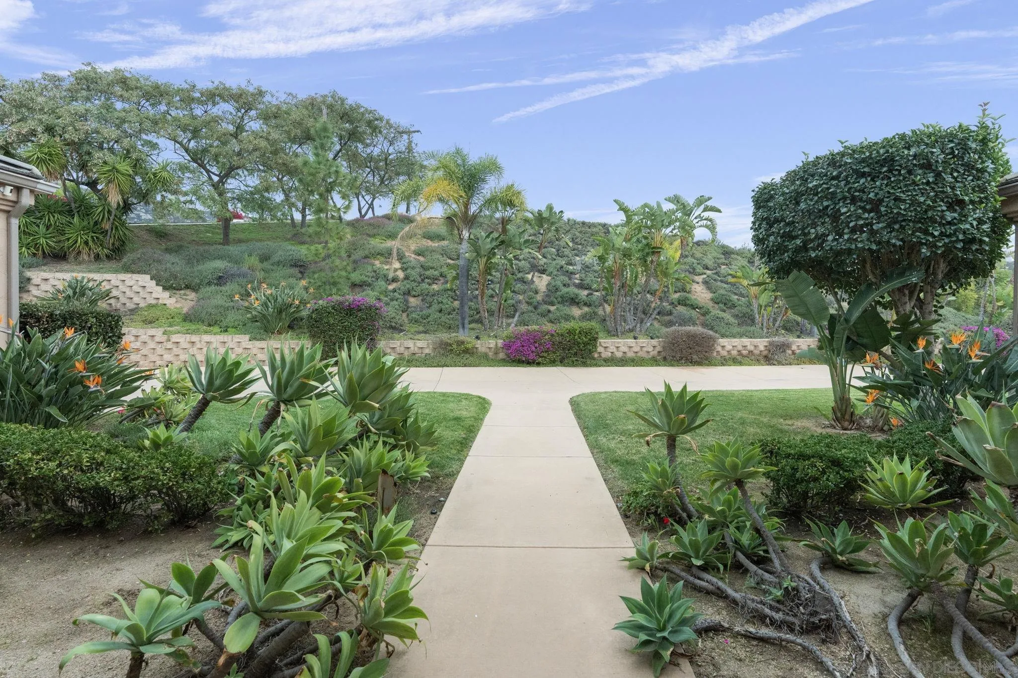 15480 Eastvale Road Poway, CA 92064 - Photo 30 of 71 a view of a garden with pathway