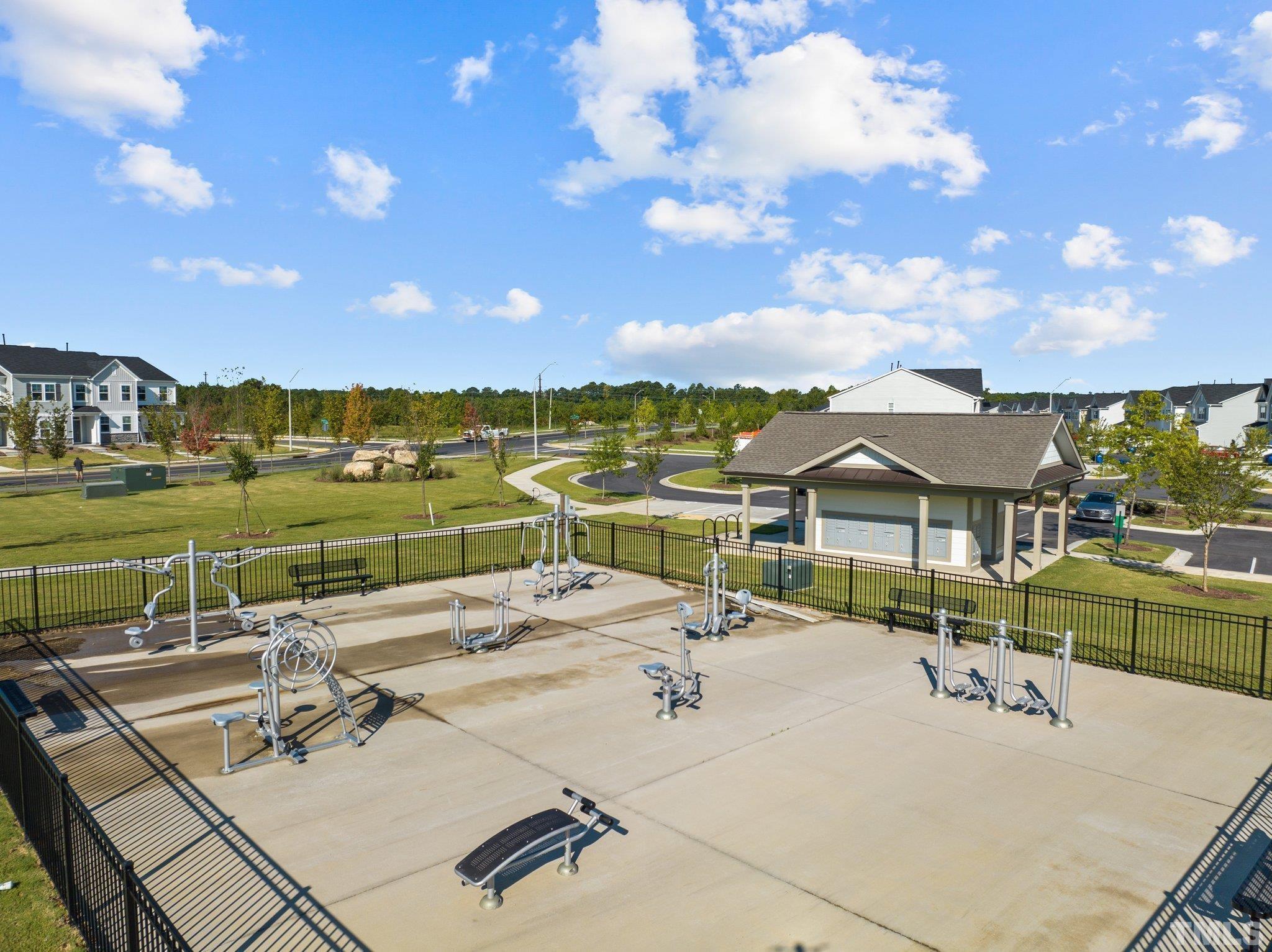 5106 Anamosa Street Raleigh, NC 27610 - Photo 38 of 49 a view of a terrace with chairs