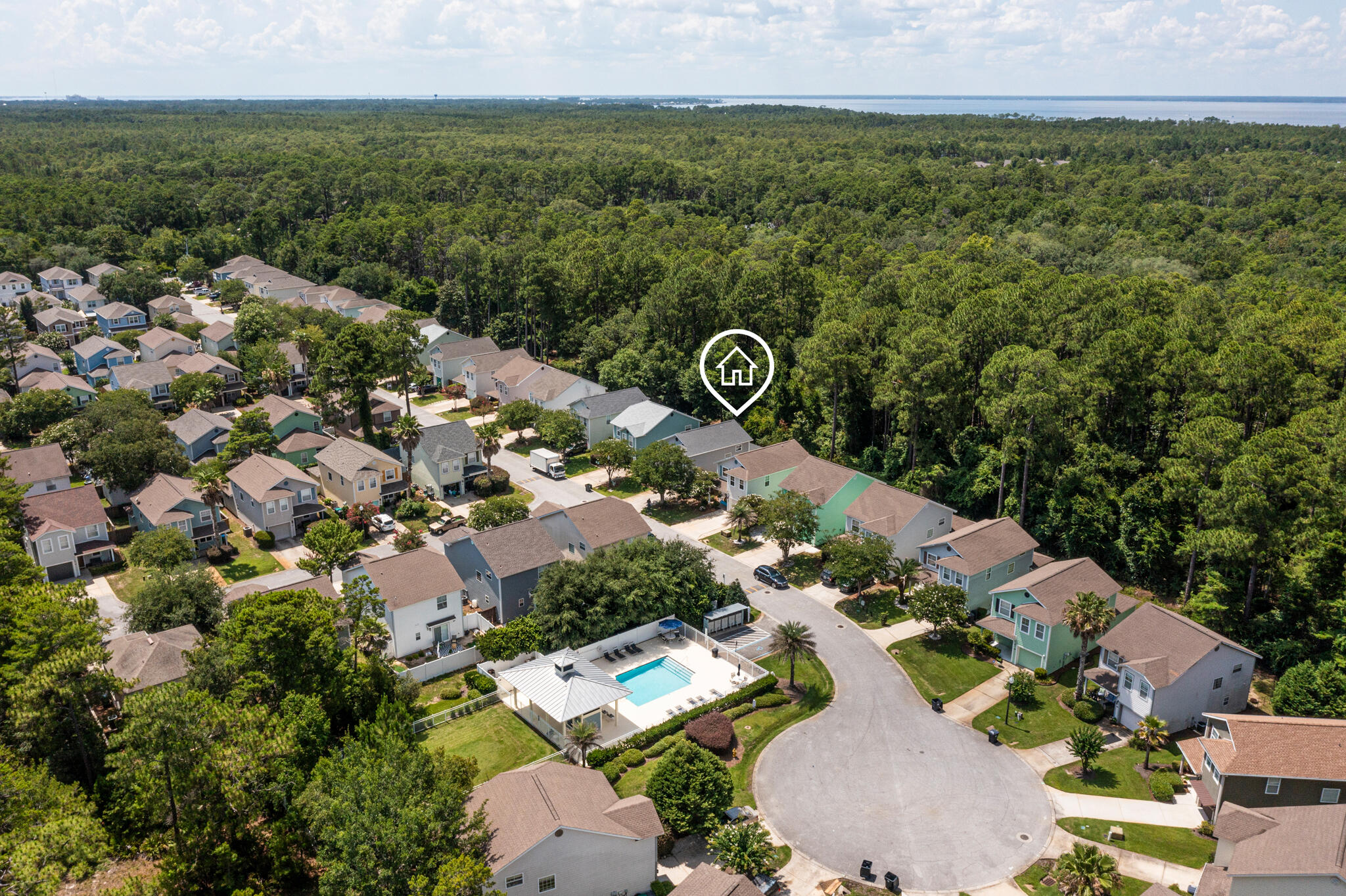 153 Hackberry Way Santa Rosa Beach, FL 32459 - Photo 35 of 51 Aerial Pool