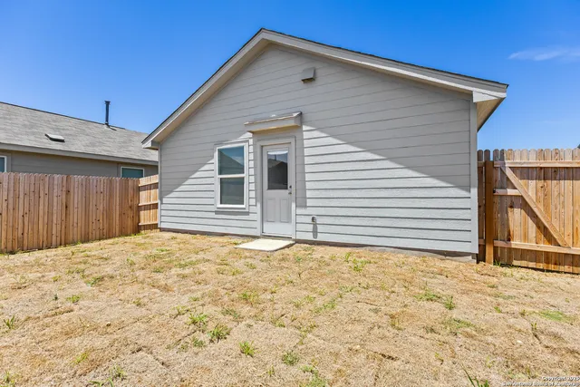 a house with white door