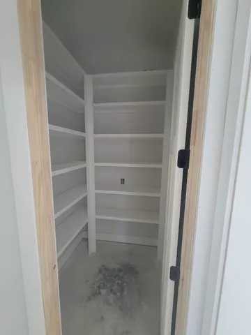 a close view of closet