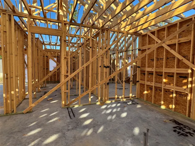 a view of a swimming pool with an outdoor space