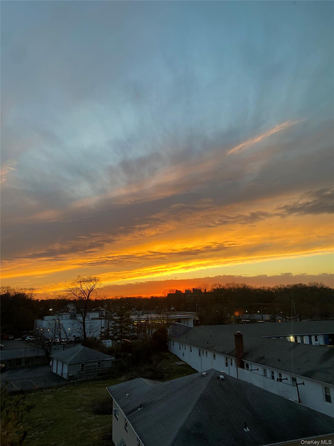 a view of city and mountain