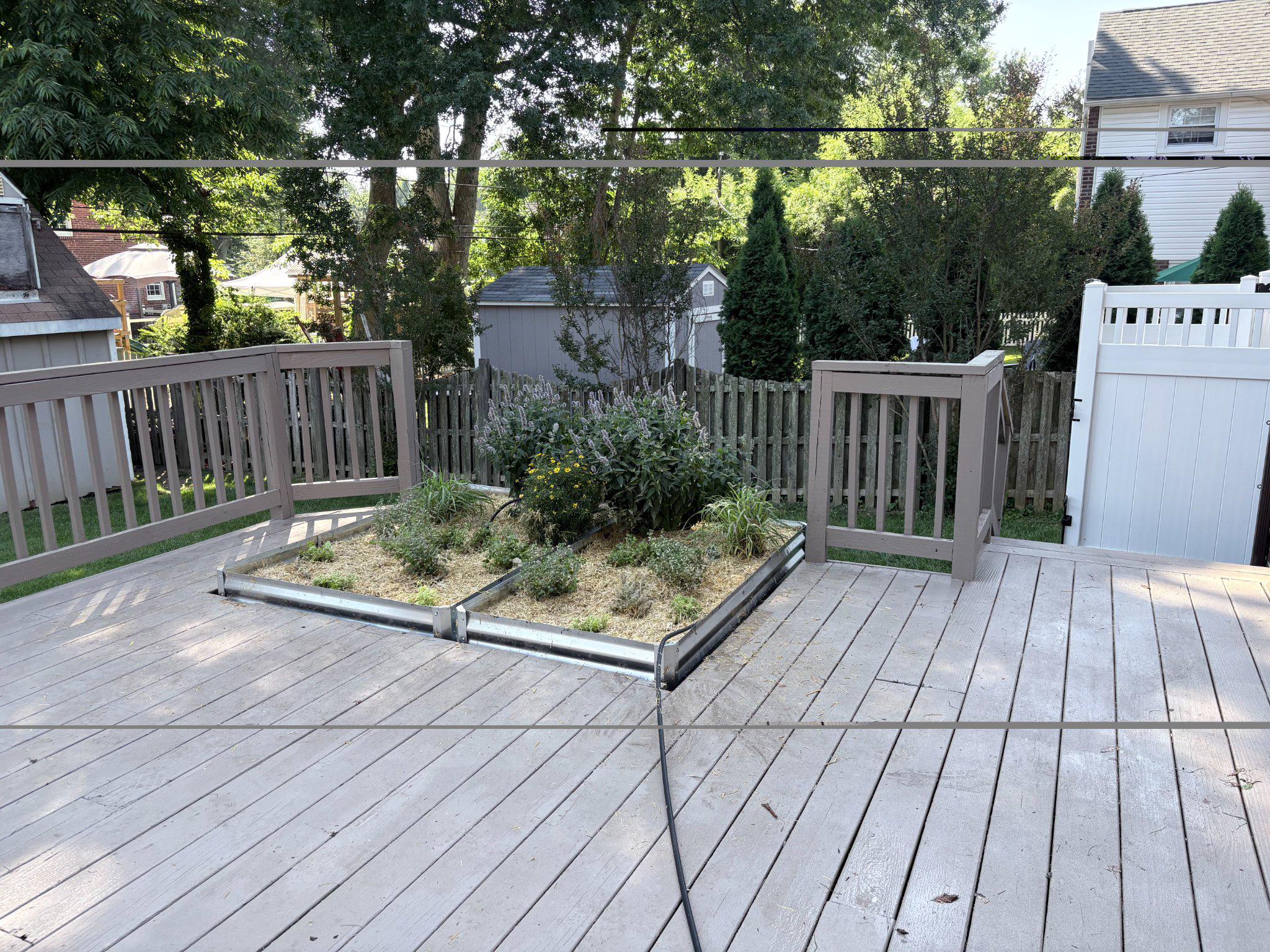 418 East Country Club Lane Wallingford, PA 19086 - Photo 51 of 60 Freshly painted deck with raised garden bed