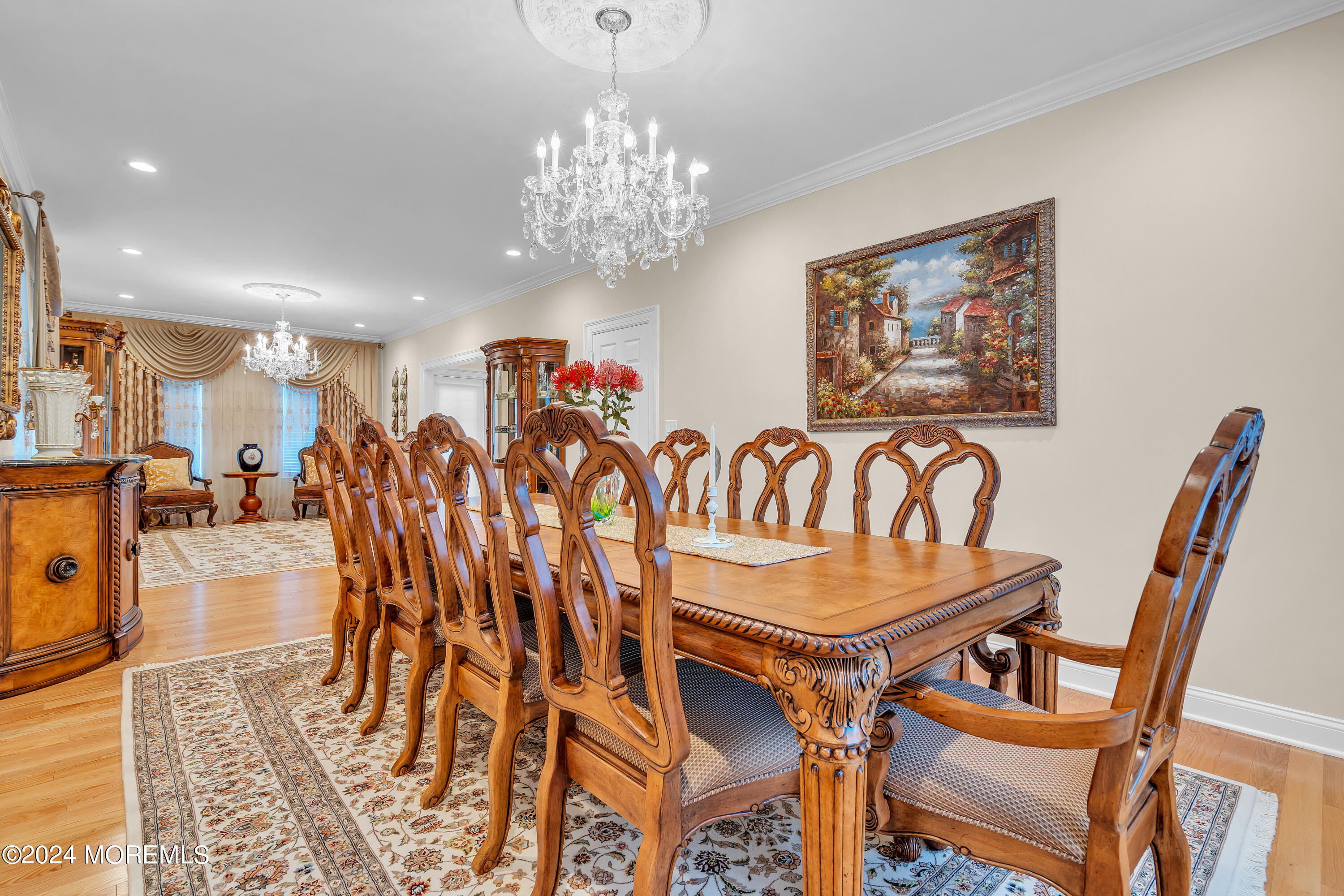 2050 MacKenzie Road Toms River, NJ 08755 - Photo 18 of 95 a dining room with furniture and a chandelier