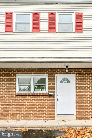 a front view of a building