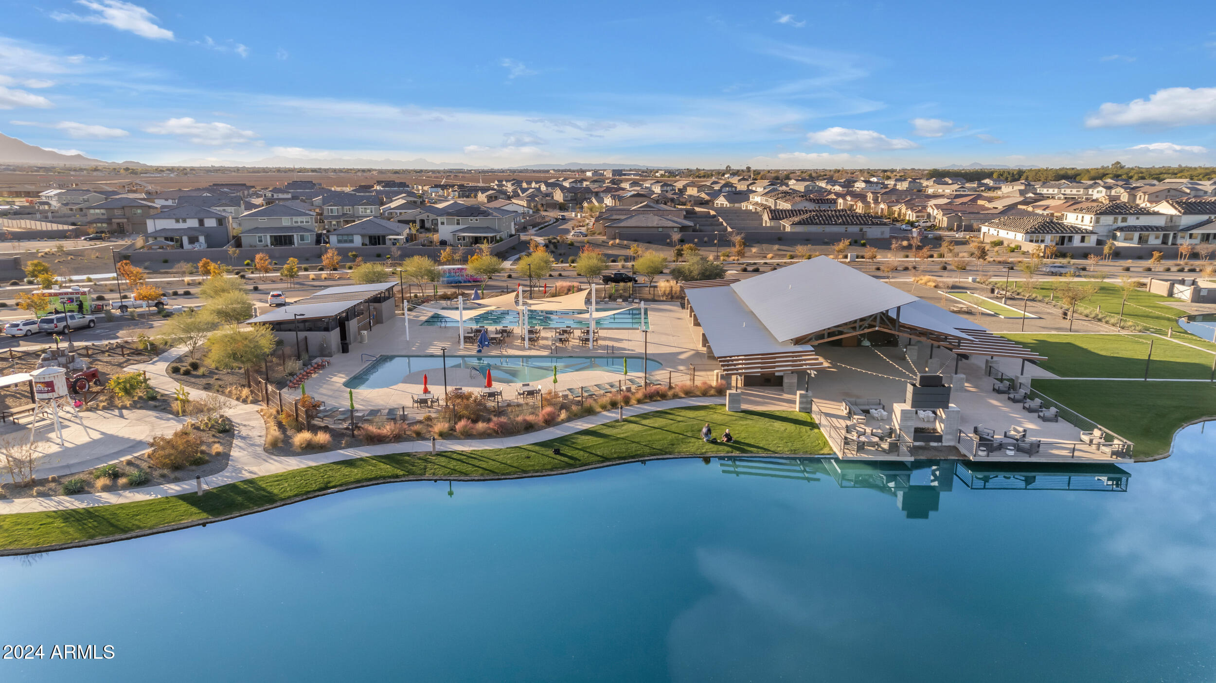 22678 East Stacey Road Queen Creek, AZ 85142 - Photo 93 of 101 an aerial view of a house with a ocean view