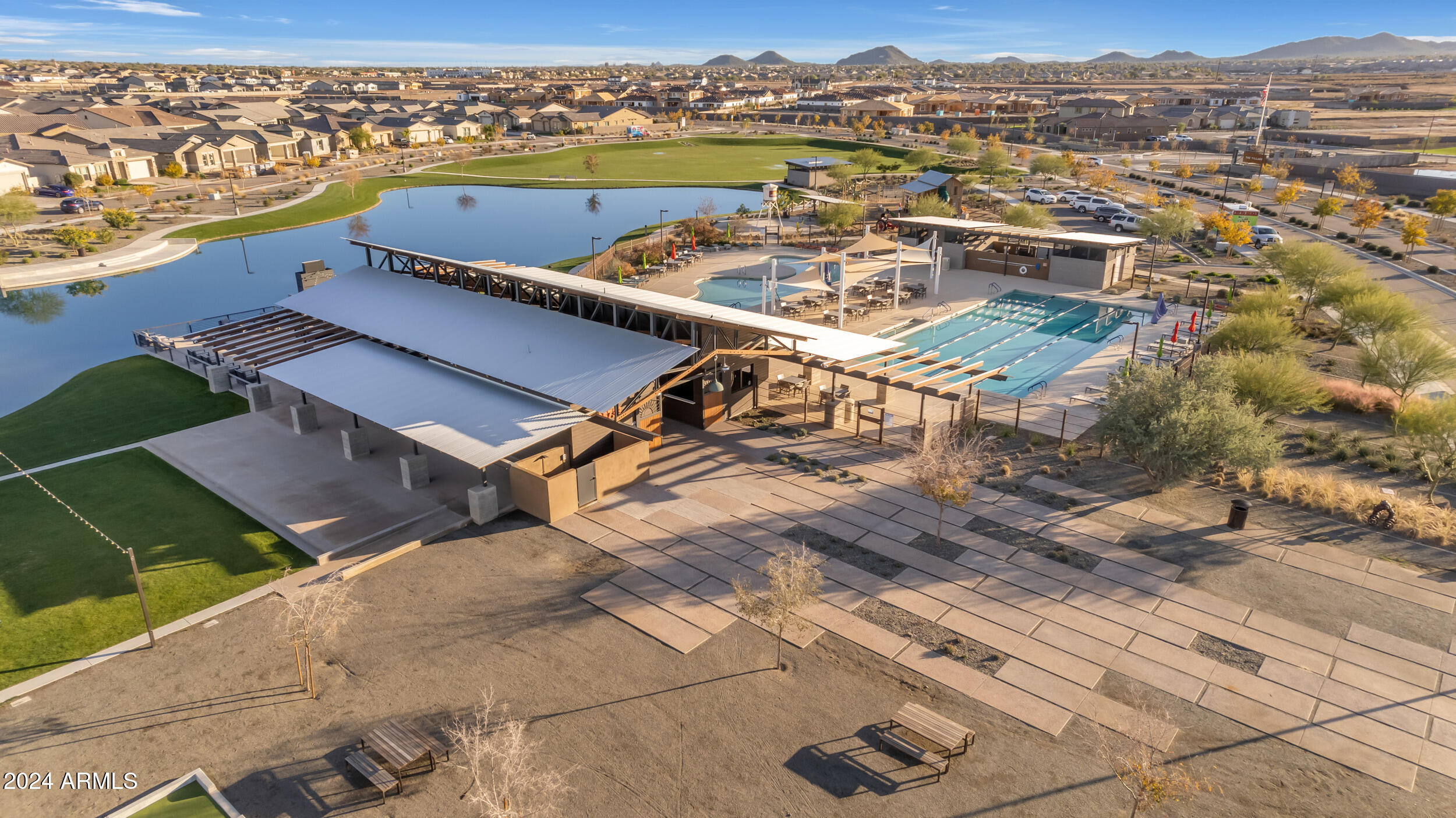 22678 East Stacey Road Queen Creek, AZ 85142 - Photo 96 of 101 an aerial view of a house with a ocean view