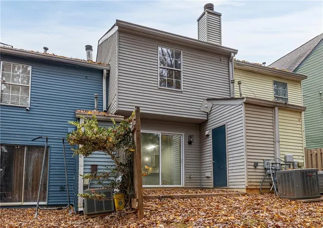 a view of a house with a door