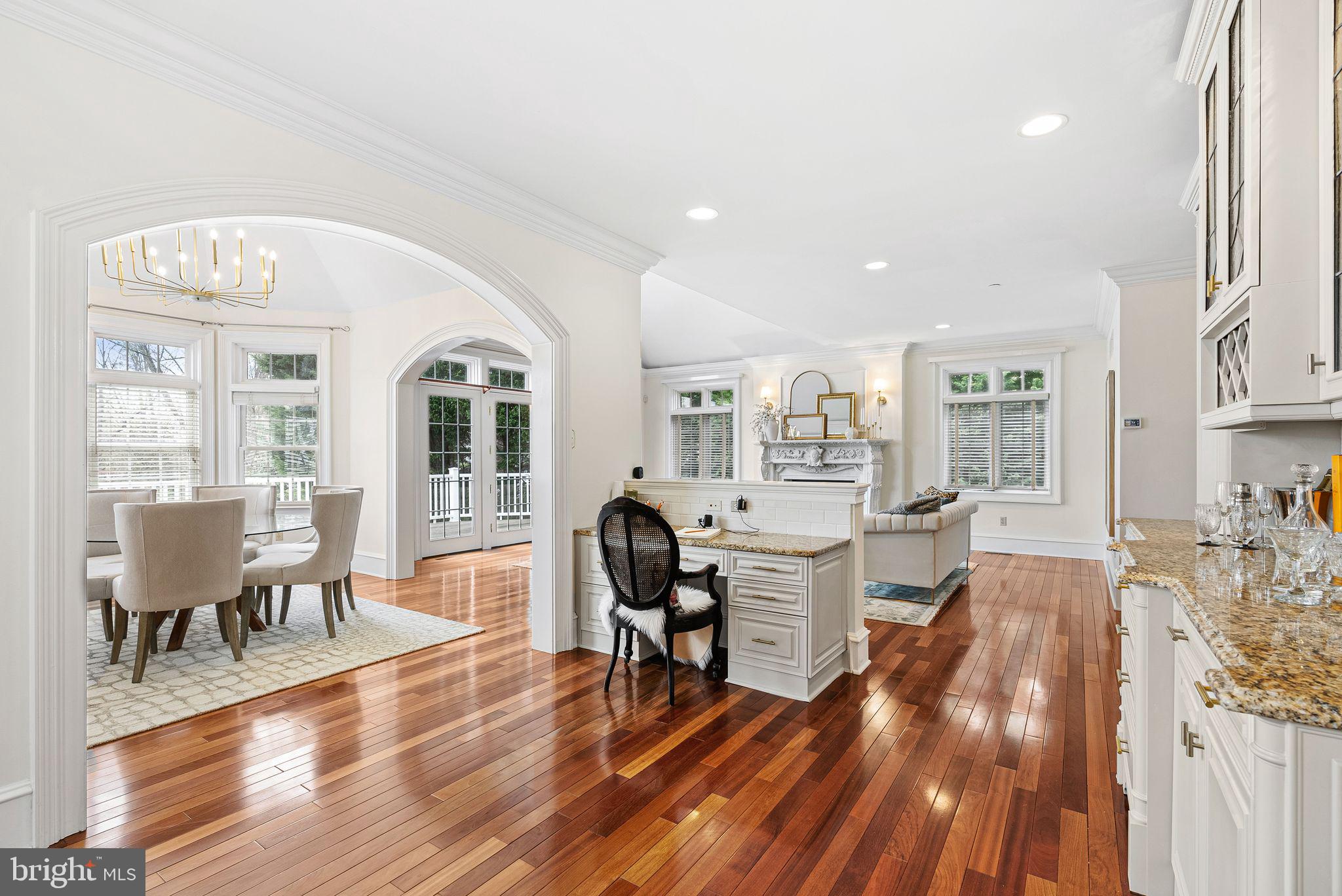 2 Greystone Circle Newtown Square, PA 19073 - Photo 7 of 57 a living room with furniture a dining table and wooden floor