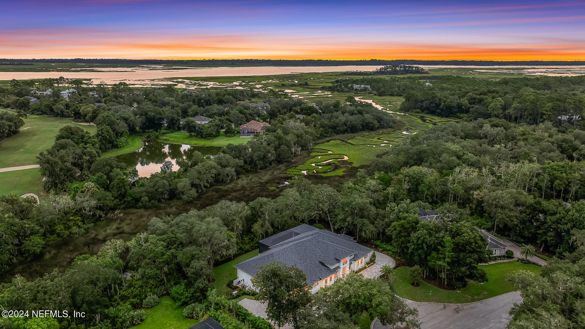 149 Marshall Creek Drive St. Augustine, FL 32095 - Photo 73 of 91 an aerial view of a city