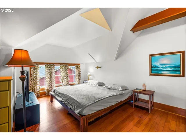 a workspace with furniture and a window