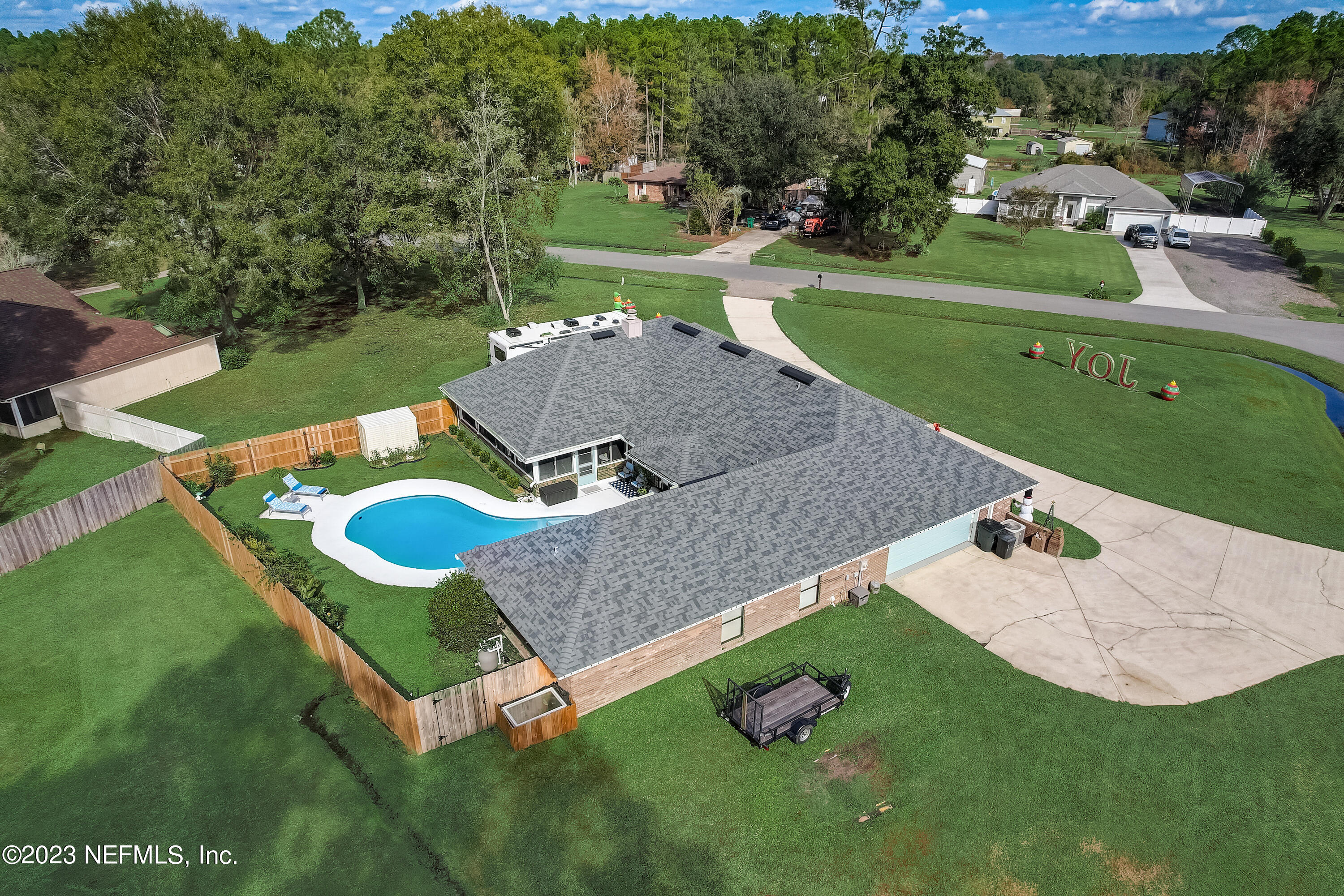 55377 Deer Run Road Callahan, FL 32011 - Photo 39 of 47 an aerial view of a house