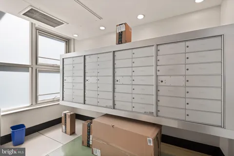 a view of a livingroom with cabinet