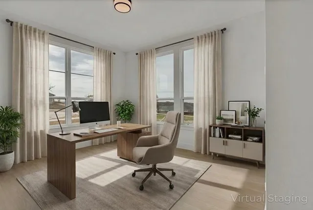 a view of an empty room