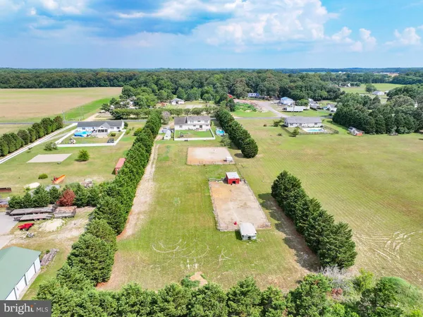 a view of a lake with a city