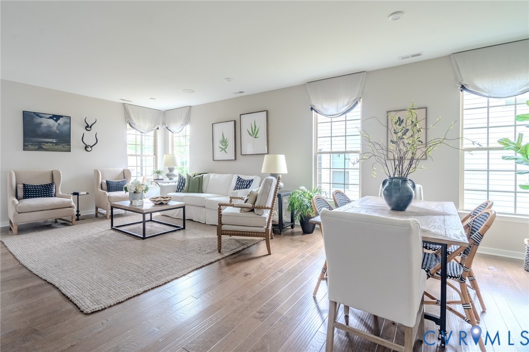5525 Riggs Drive, Unit 334 Moseley, VA 23120 - Photo 9 of 24 a living room with furniture a pot and a lamp