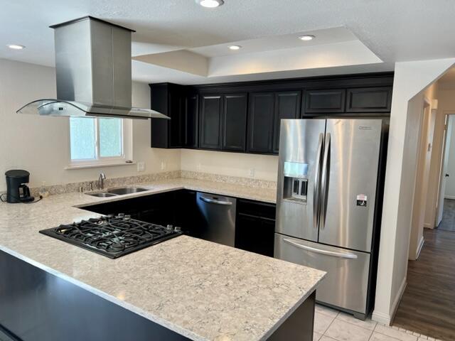 490 Foxen Lane Los Alamos, CA 93440 - Photo 6 of 16 a kitchen with a stove a refrigerator and a sink