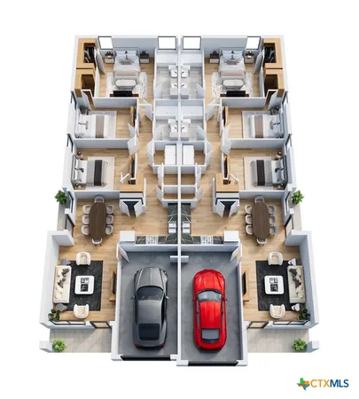 a front view of multi story residential apartment building