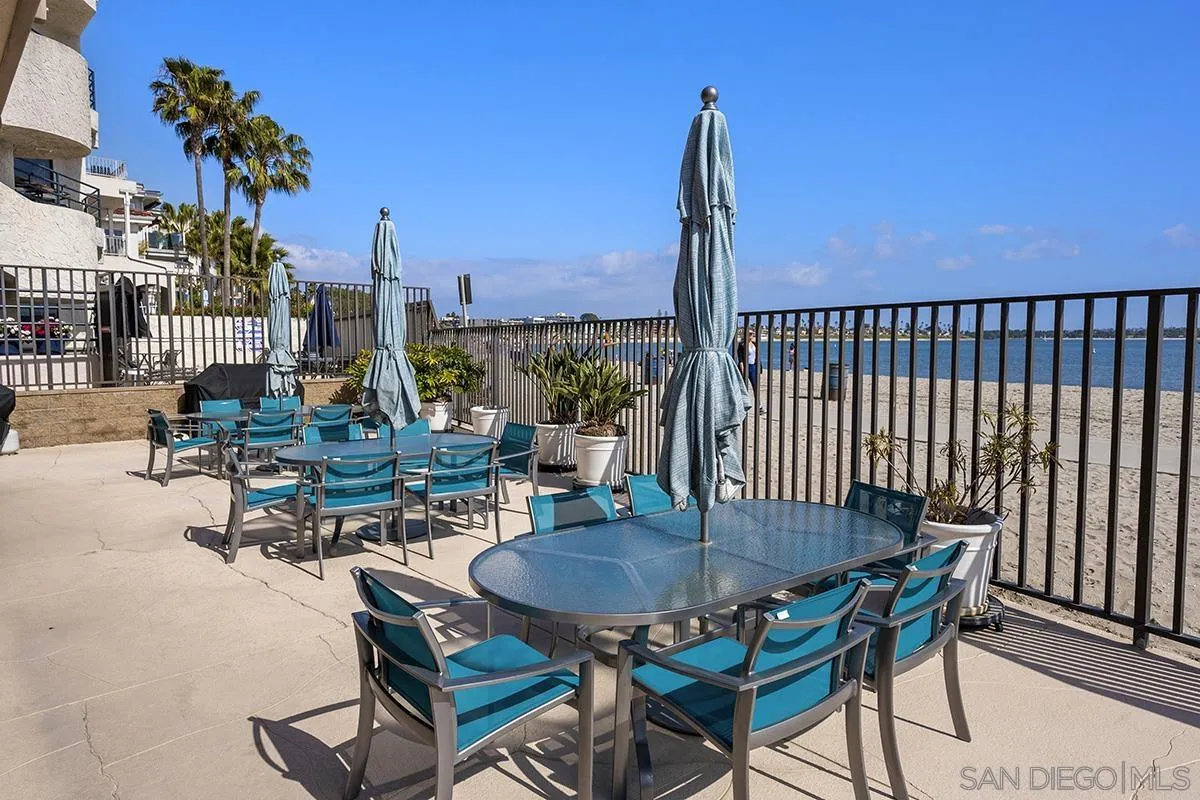 1125 Pacific Beach Drive, Unit 104 San Diego, CA 92109 - Photo 39 of 67 a view of a terrace with furniture
