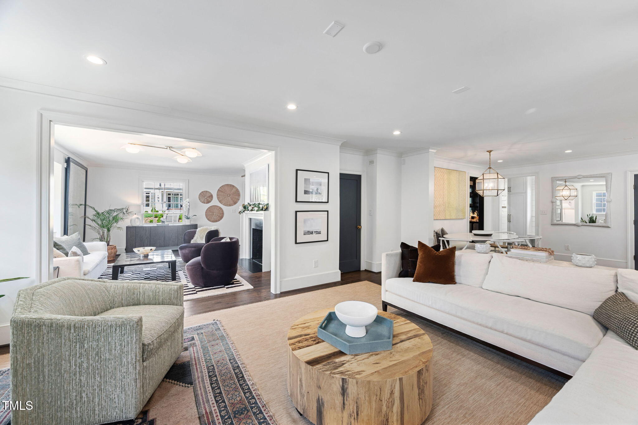 1619 Craig Street Raleigh, NC 27608 - Photo 14 of 49 a living room with furniture kitchen and a table