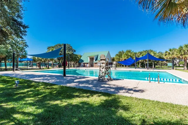 a view of a park with tree s