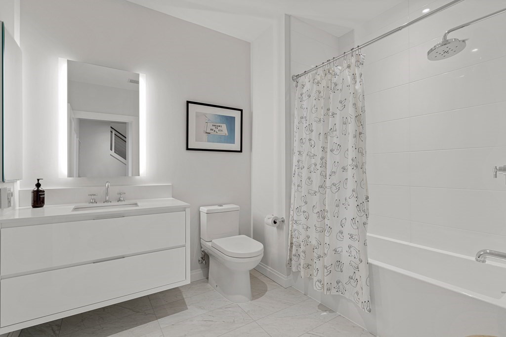 100 Shawmut Avenue, Unit PH A Boston, MA 02118 - Photo 17 of 39 a bathroom with a toilet sink and shower
