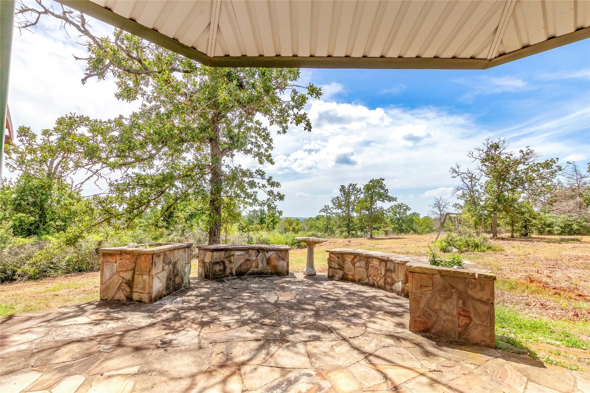 1004 22 Hills Road Gause, TX 77857 - Photo 27 of 40 a view of a terrace