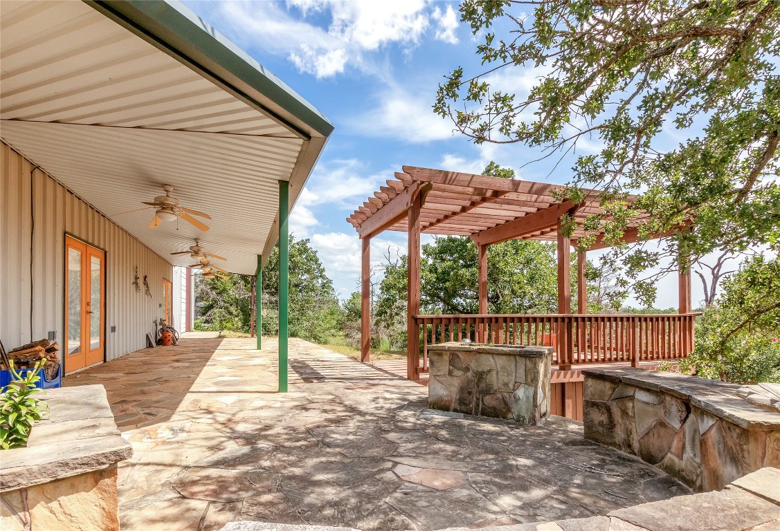 1004 22 Hills Road Gause, TX 77857 - Photo 30 of 40 a view of a patio with a yard