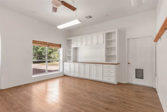 a view of a storage room