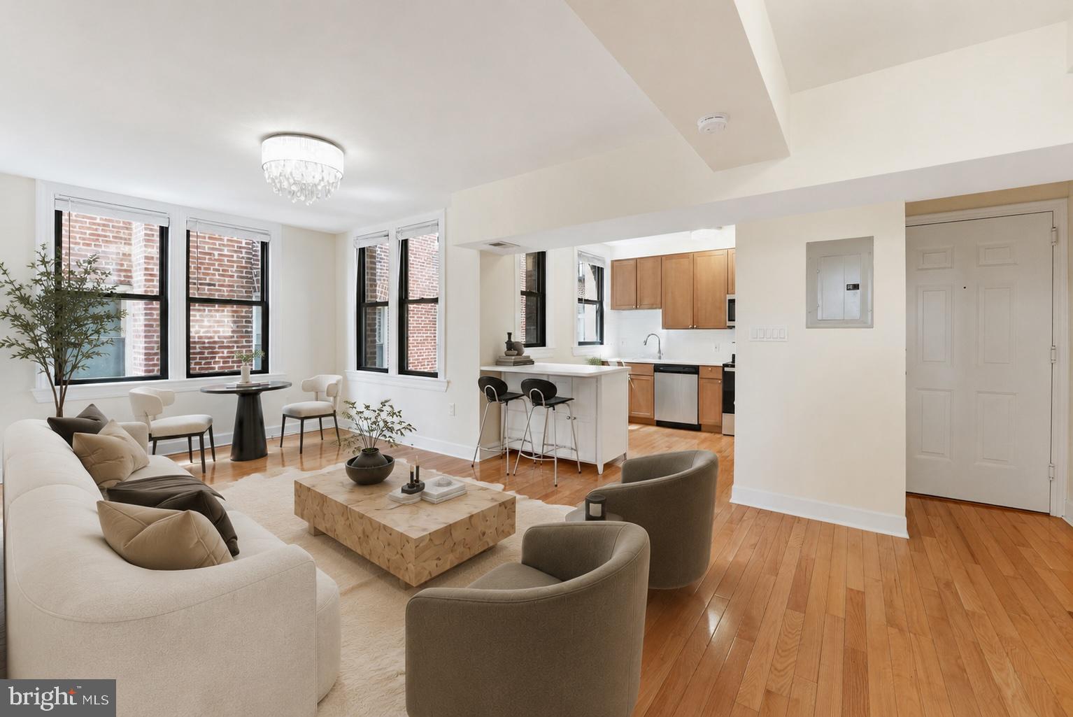1858 California Street Northwest, Unit 33 Washington, DC 20009 - Photo 4 of 31 Expansive, open liv-din area | Virtual Staging