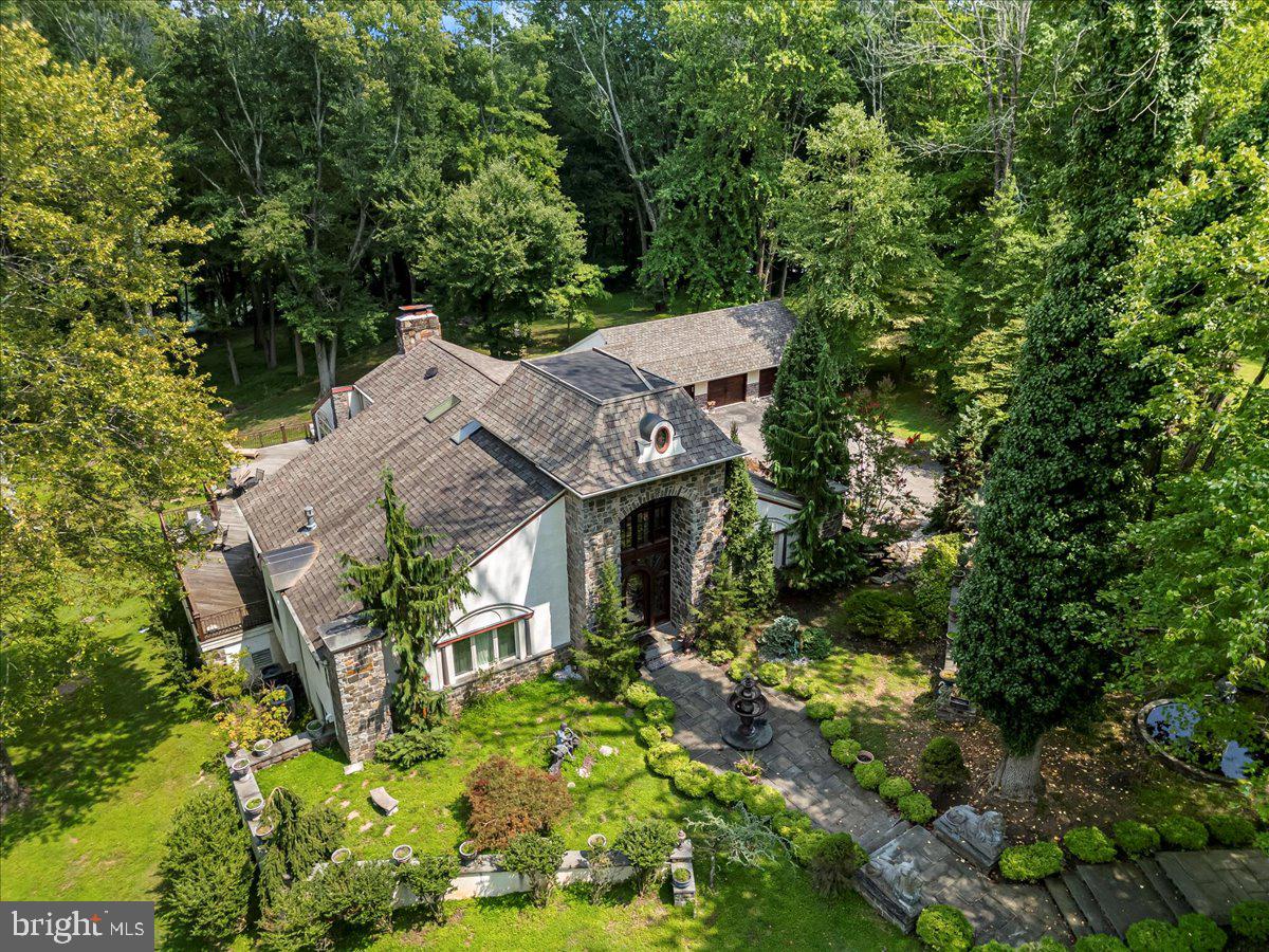 134 Springton Lake Road Media, PA 19063 - Photo 5 of 99 an aerial view of a house with yard swimming pool and outdoor seating