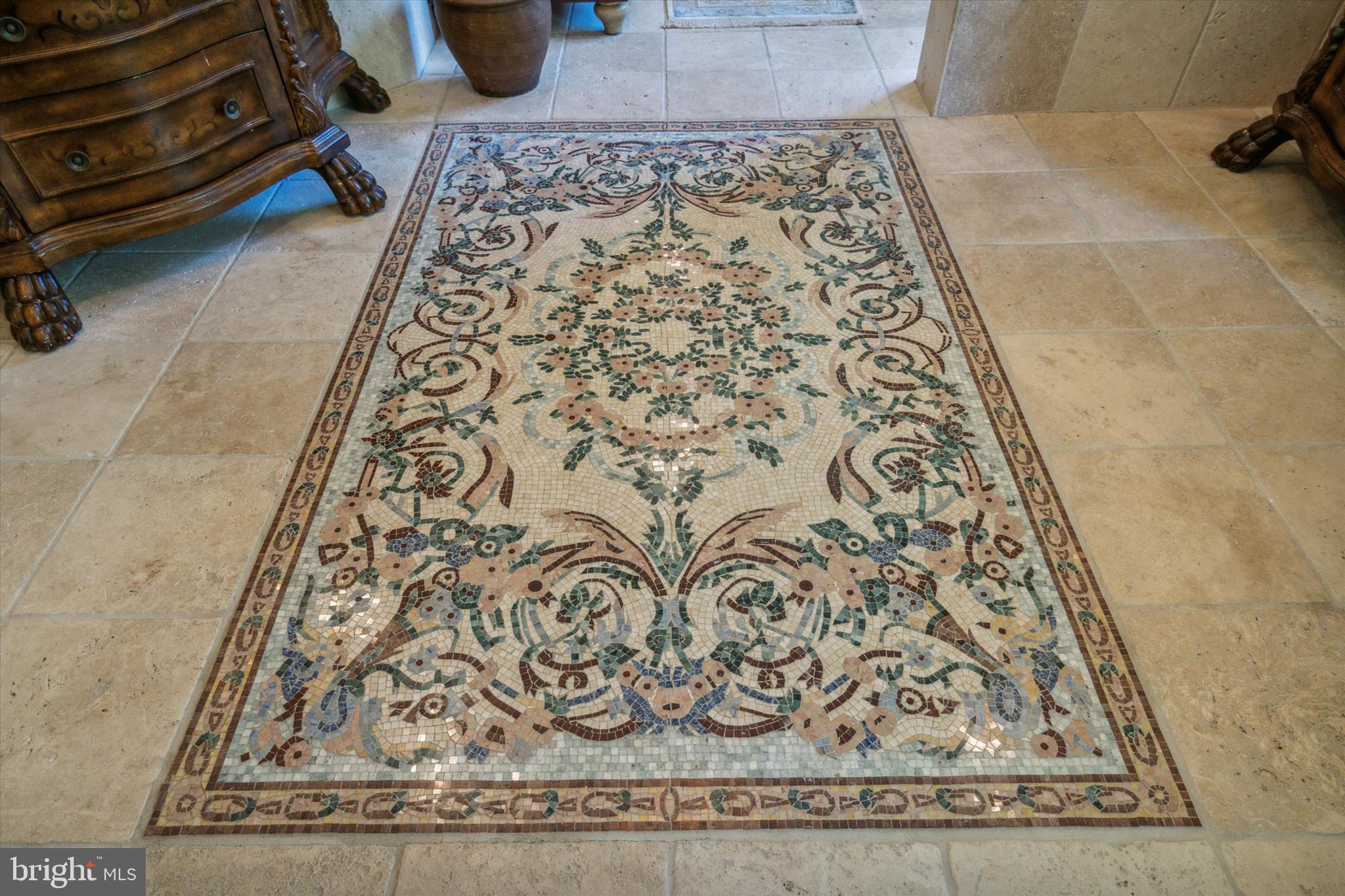 134 Springton Lake Road Media, PA 19063 - Photo 60 of 99 Mosaic Floor in Primary Bath