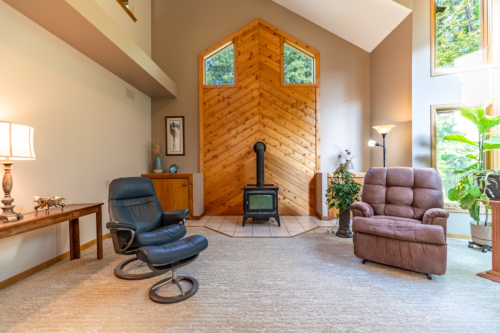 3530 East Challas Entrance Crete, IL 60417 - Photo 11 of 60 a living room with furniture a fireplace and a large window