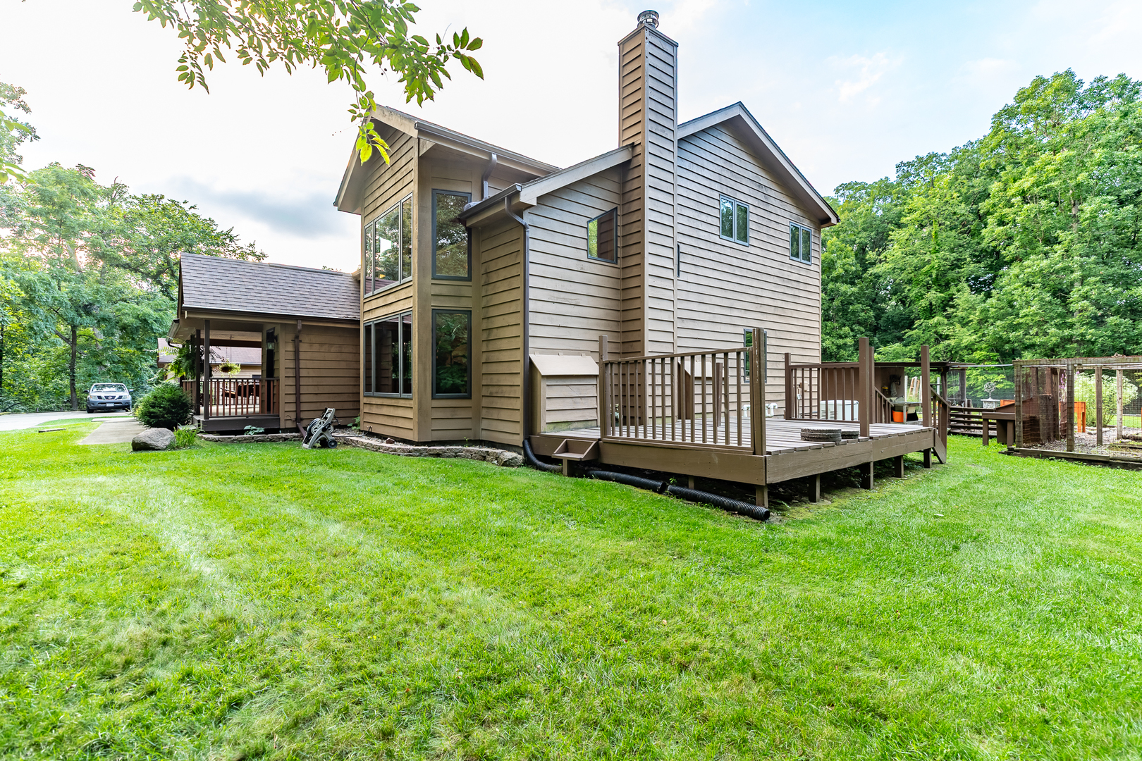 3530 East Challas Entrance Crete, IL 60417 - Photo 47 of 60 a view of a house with a yard and deck