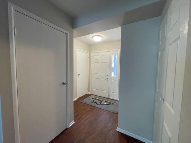 529 Jordan Way Bolingbrook, IL 60440 - Photo 3 of 23 a view of a hallway with wooden floor
