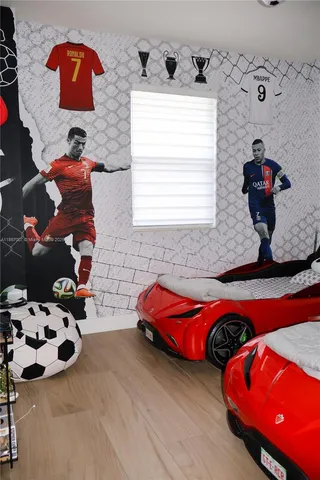 a building outdoor space with patio furniture